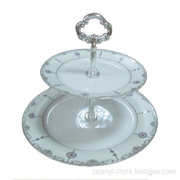2-tier Cake Plates, Fashionable Design